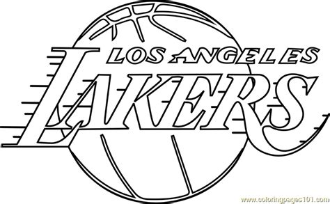 los angeles lakers coloring page